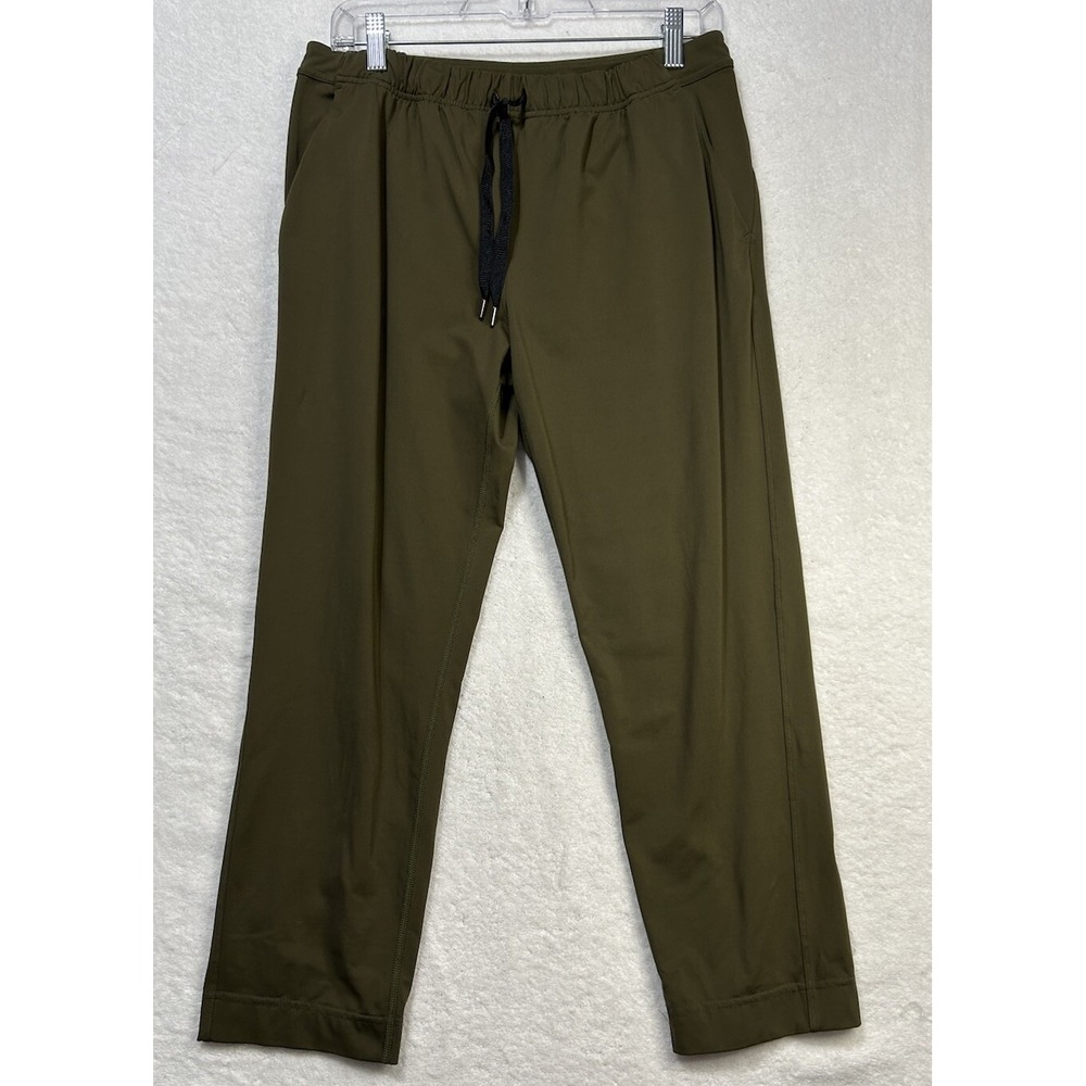 Lululemon Womens Size 6 Green On the Fly 7/8 Athletic Pants (S8)